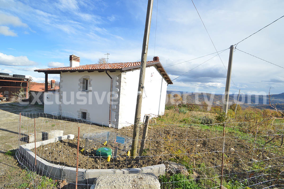 Charming Stone Country House for Sale in Molise - Italy with Land - Fireplace and Panoramic Views