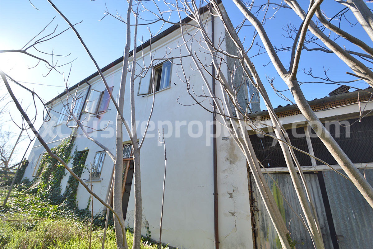Charming Country House for Renovation with Land for Sale in Abruzzo - Italy - Peaceful Scerni Location