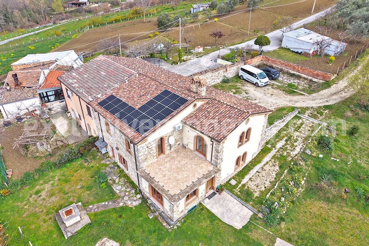 Stone Country House for Sale in Busso - Molise - Italy - Renovated Property with Guesthouse - Land and Terrace