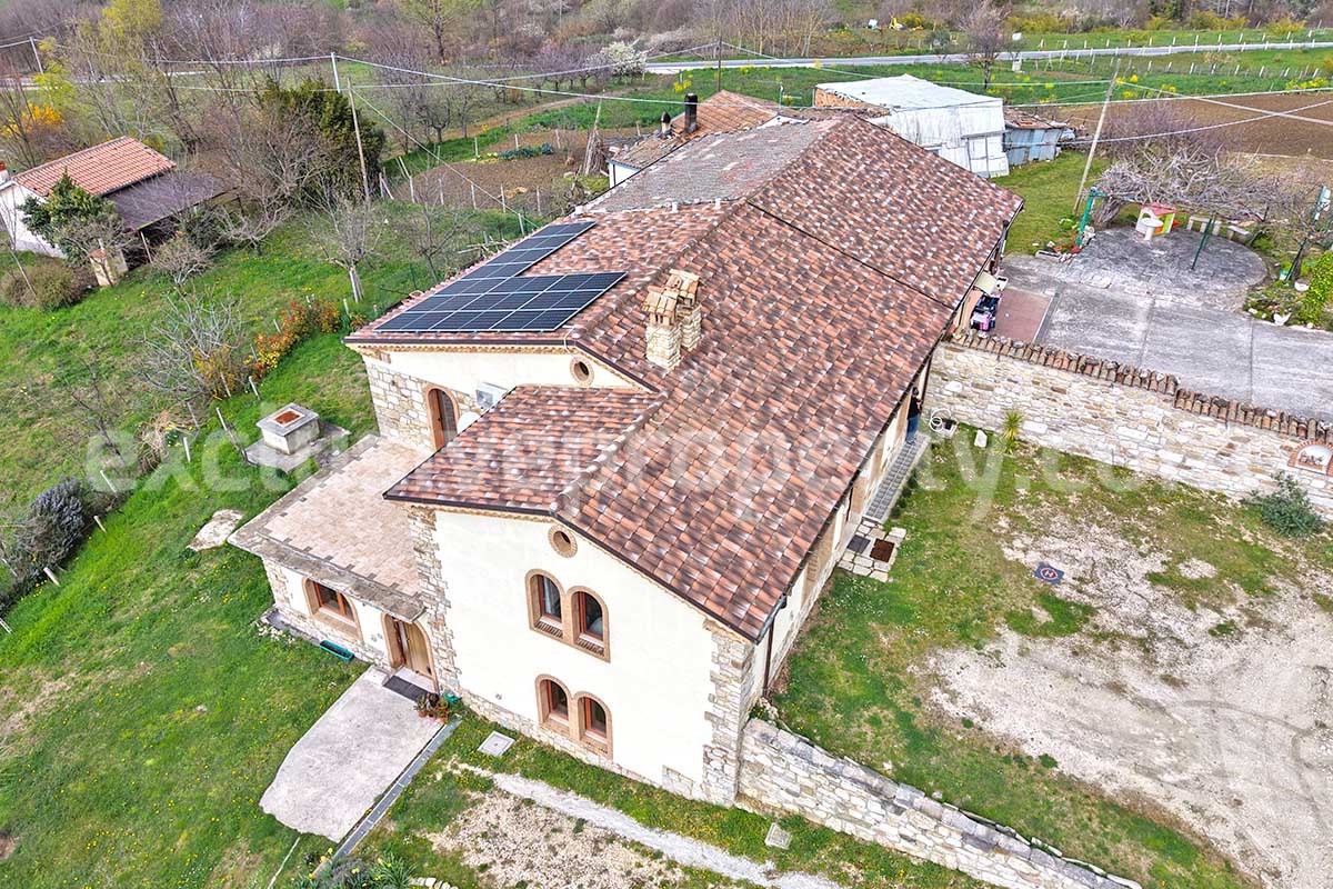 Stone Country House for Sale in Busso - Molise - Italy - Renovated Property with Guesthouse - Land and Terrace