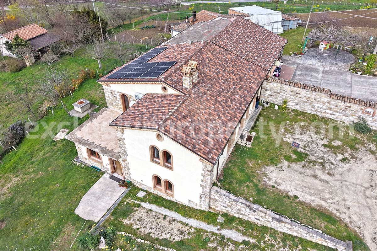 Stone Country House for Sale in Busso - Molise - Italy - Renovated Property with Guesthouse - Land and Terrace