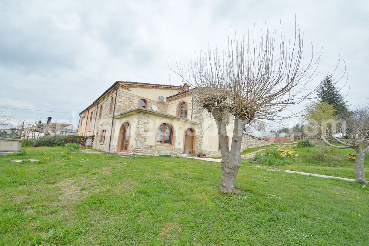 Stone Country House for Sale in Busso - Molise - Italy - Renovated Property with Guesthouse - Land and Terrace