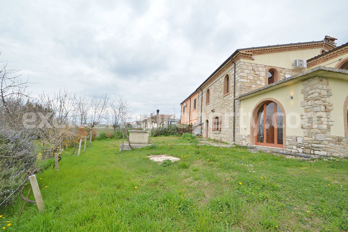 Stone Country House for Sale in Busso - Molise - Italy - Renovated Property with Guesthouse - Land and Terrace