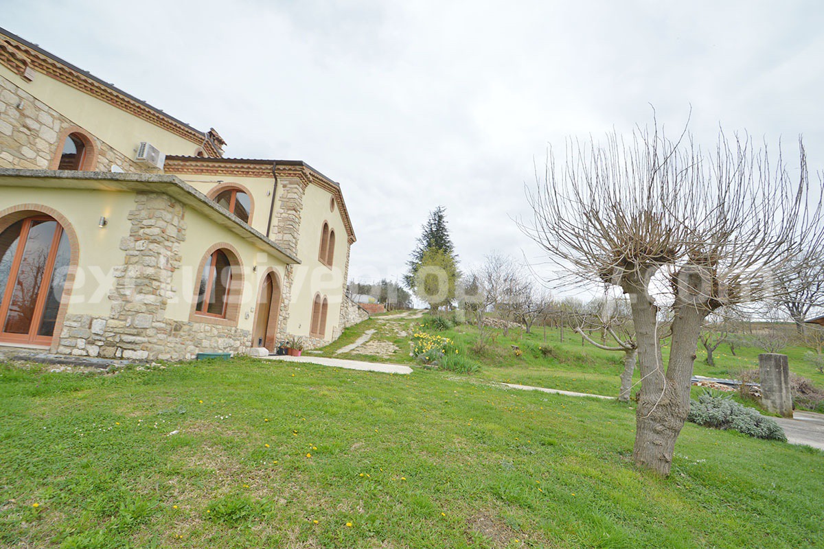 Stone Country House for Sale in Busso - Molise - Italy - Renovated Property with Guesthouse - Land and Terrace