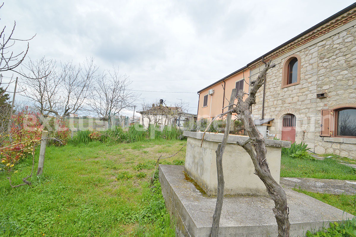 Stone Country House for Sale in Busso - Molise - Italy - Renovated Property with Guesthouse - Land and Terrace