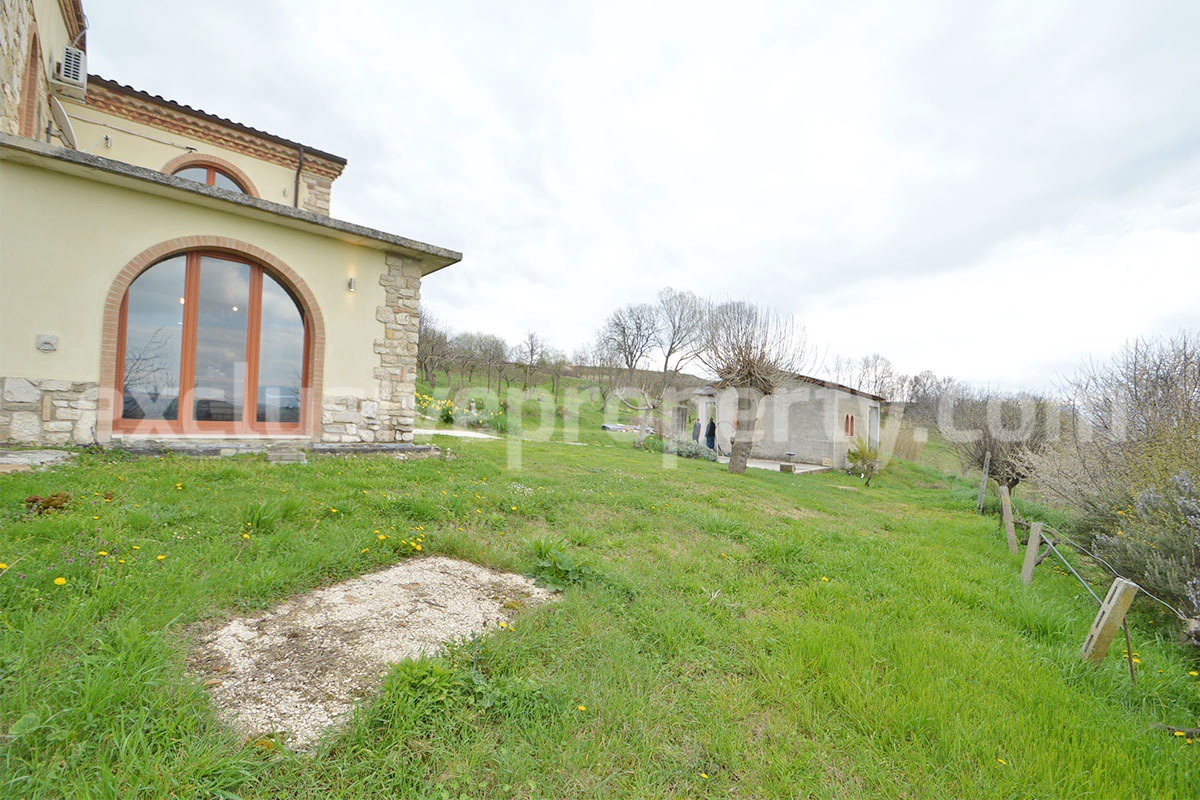 Stone Country House for Sale in Busso - Molise - Italy - Renovated Property with Guesthouse - Land and Terrace