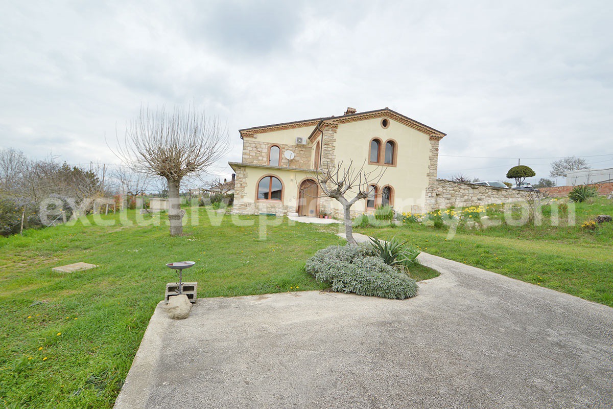 Stone Country House for Sale in Busso - Molise - Italy - Renovated Property with Guesthouse - Land and Terrace