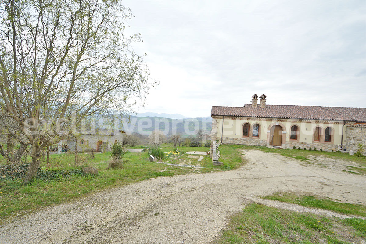 Stone Country House for Sale in Busso - Molise - Italy - Renovated Property with Guesthouse - Land and Terrace