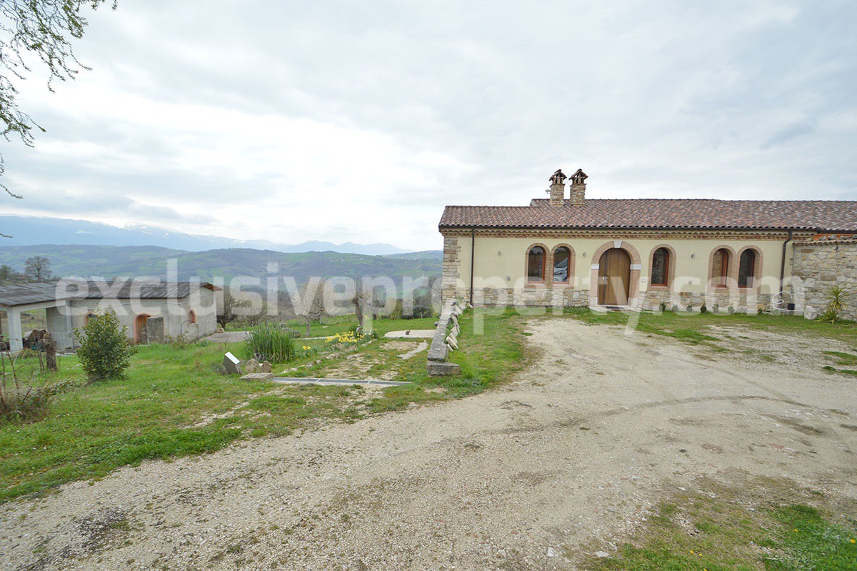 Stone Country House for Sale in Busso - Molise - Italy - Renovated Property with Guesthouse - Land and Terrace