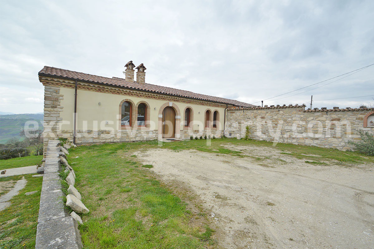 Stone Country House for Sale in Busso - Molise - Italy - Renovated Property with Guesthouse - Land and Terrace