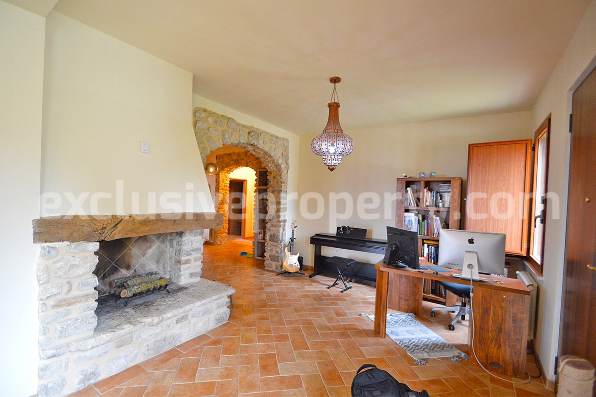 Stone Country House for Sale in Busso - Molise - Italy - Renovated Property with Guesthouse - Land and Terrace