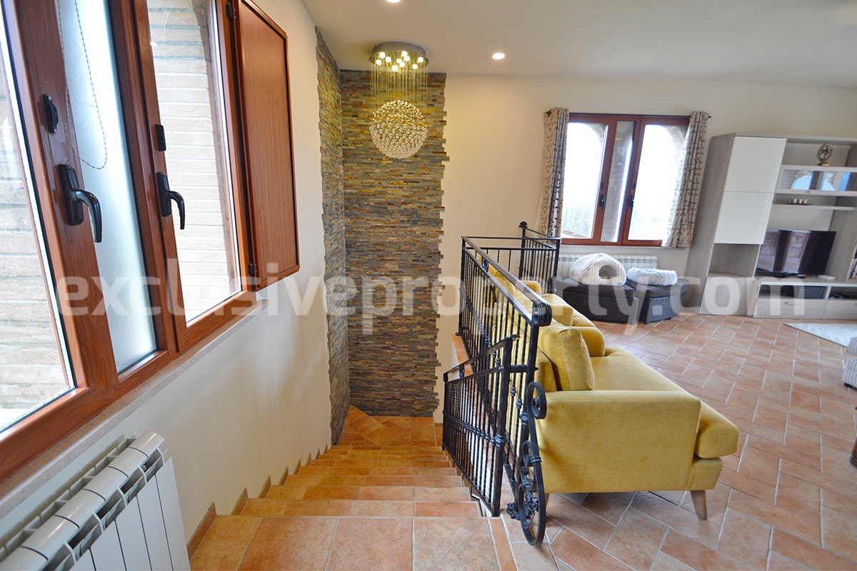 Stone Country House for Sale in Busso - Molise - Italy - Renovated Property with Guesthouse - Land and Terrace