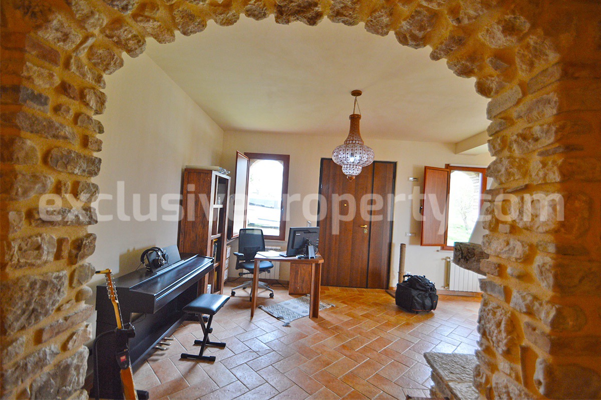 Stone Country House for Sale in Busso - Molise - Italy - Renovated Property with Guesthouse - Land and Terrace