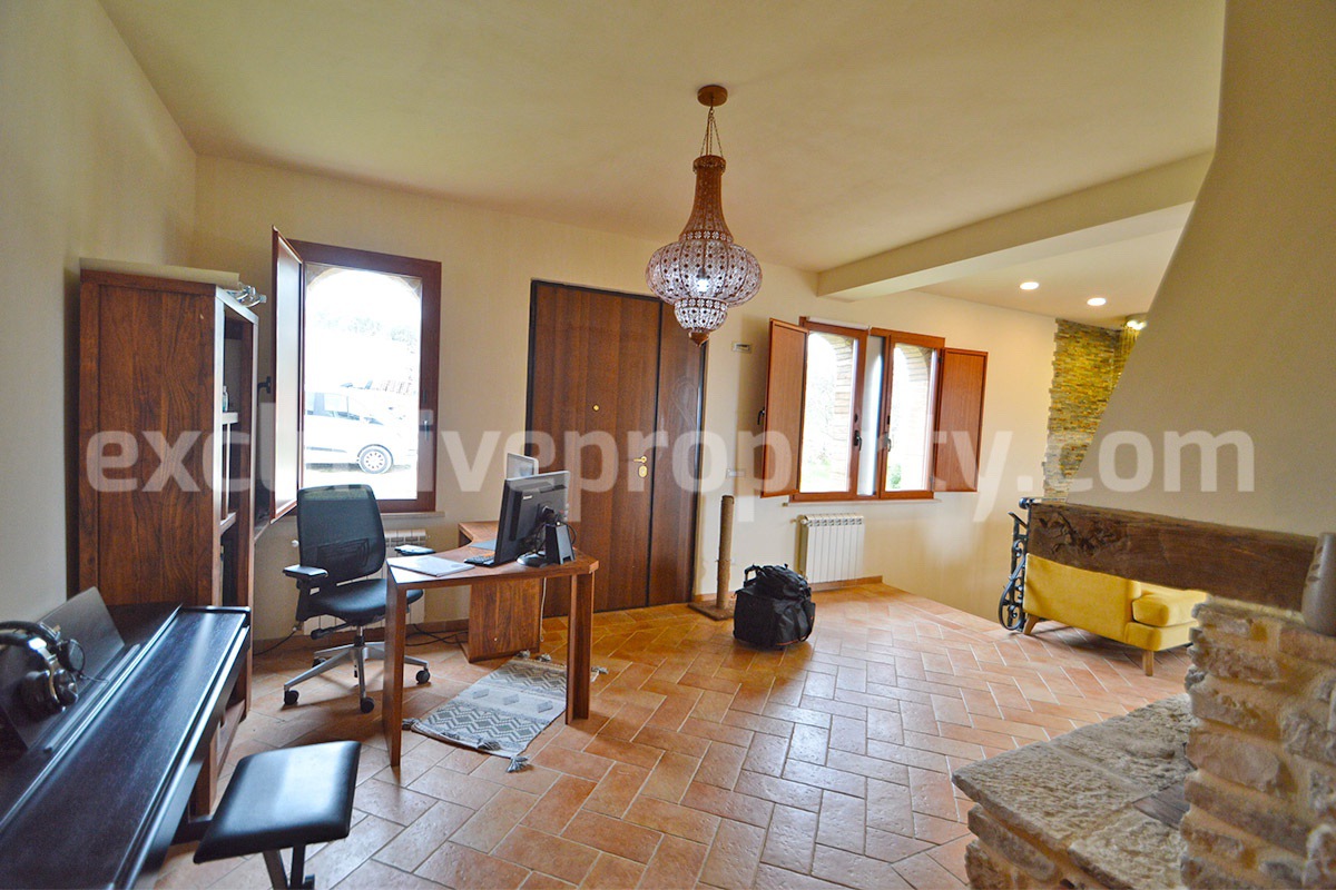 Stone Country House for Sale in Busso - Molise - Italy - Renovated Property with Guesthouse - Land and Terrace