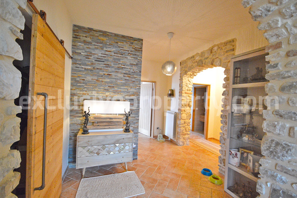 Stone Country House for Sale in Busso - Molise - Italy - Renovated Property with Guesthouse - Land and Terrace