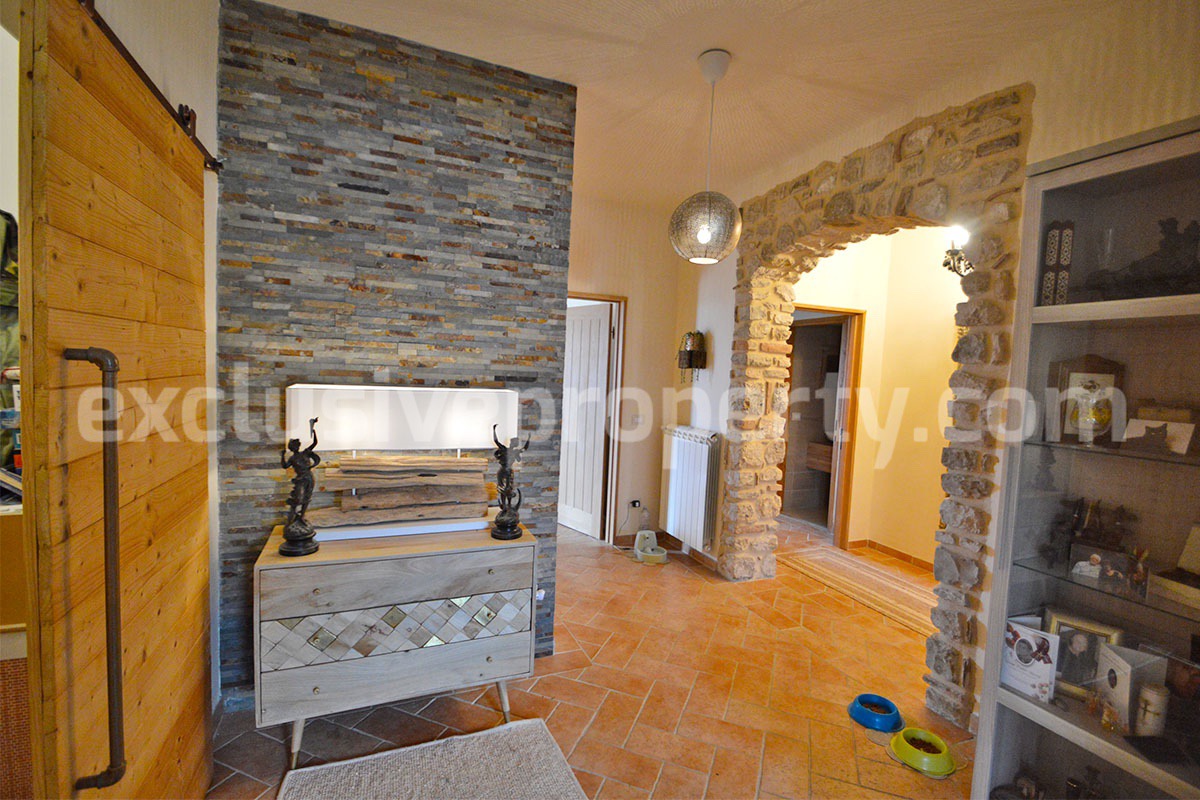 Stone Country House for Sale in Busso - Molise - Italy - Renovated Property with Guesthouse - Land and Terrace