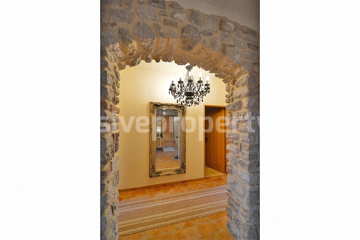 Stone Country House for Sale in Busso - Molise - Italy - Renovated Property with Guesthouse - Land and Terrace