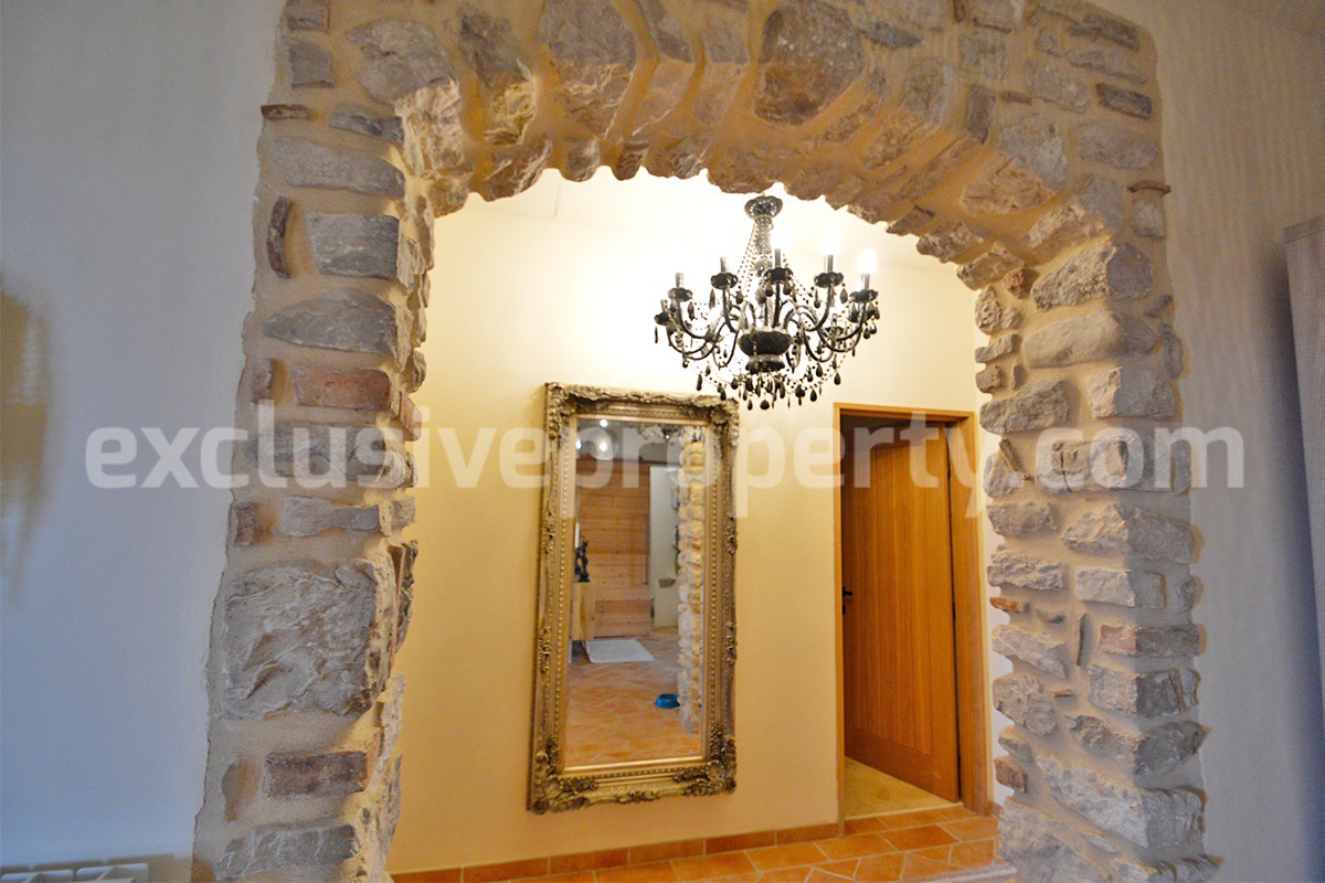 Stone Country House for Sale in Busso - Molise - Italy - Renovated Property with Guesthouse - Land and Terrace