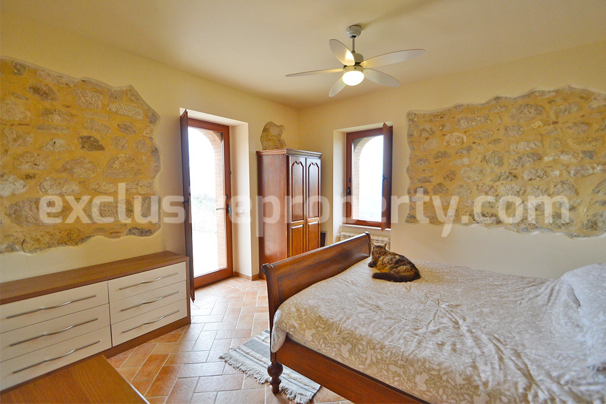 Stone Country House for Sale in Busso - Molise - Italy - Renovated Property with Guesthouse - Land and Terrace