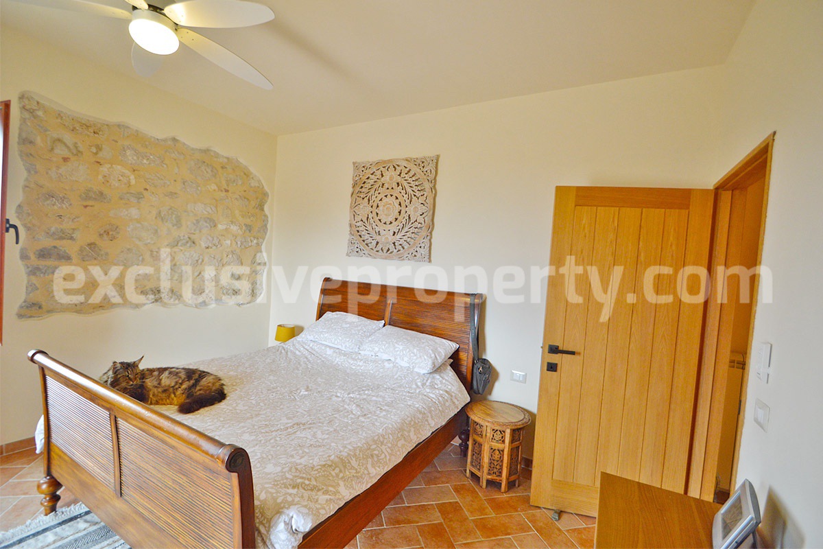 Stone Country House for Sale in Busso - Molise - Italy - Renovated Property with Guesthouse - Land and Terrace
