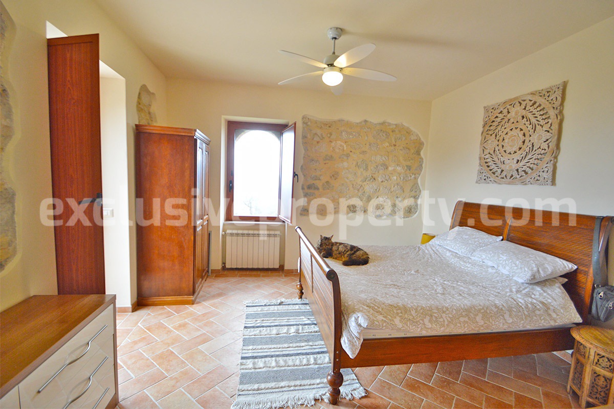 Stone Country House for Sale in Busso - Molise - Italy - Renovated Property with Guesthouse - Land and Terrace