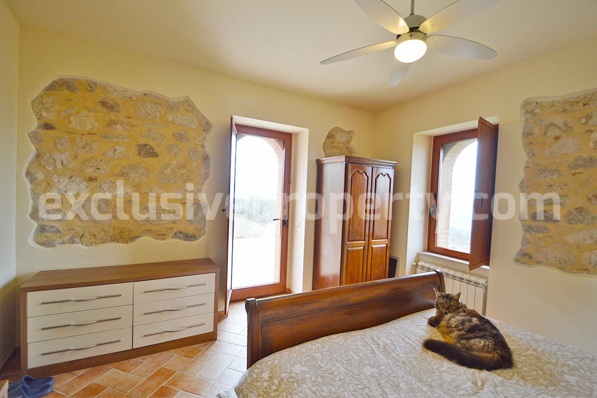 Stone Country House for Sale in Busso - Molise - Italy - Renovated Property with Guesthouse - Land and Terrace