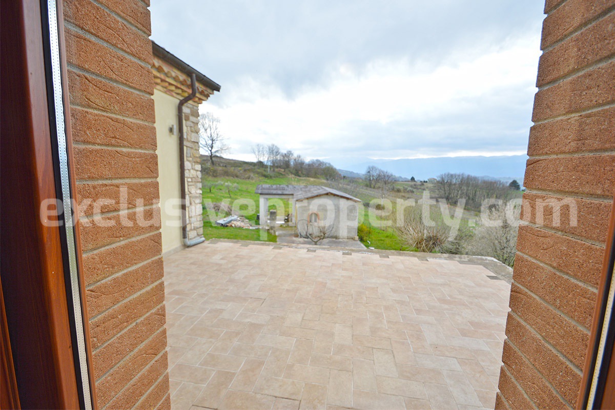 Stone Country House for Sale in Busso - Molise - Italy - Renovated Property with Guesthouse - Land and Terrace