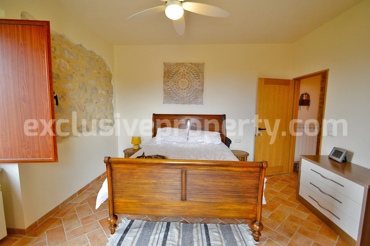 Stone Country House for Sale in Busso - Molise - Italy - Renovated Property with Guesthouse - Land and Terrace