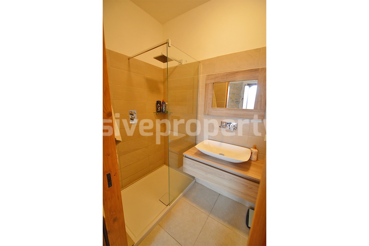 Stone Country House for Sale in Busso - Molise - Italy - Renovated Property with Guesthouse - Land and Terrace