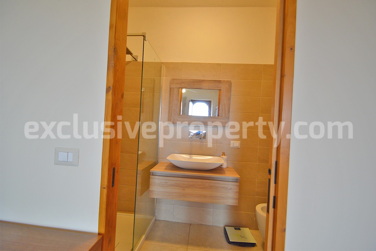 Stone Country House for Sale in Busso - Molise - Italy - Renovated Property with Guesthouse - Land and Terrace