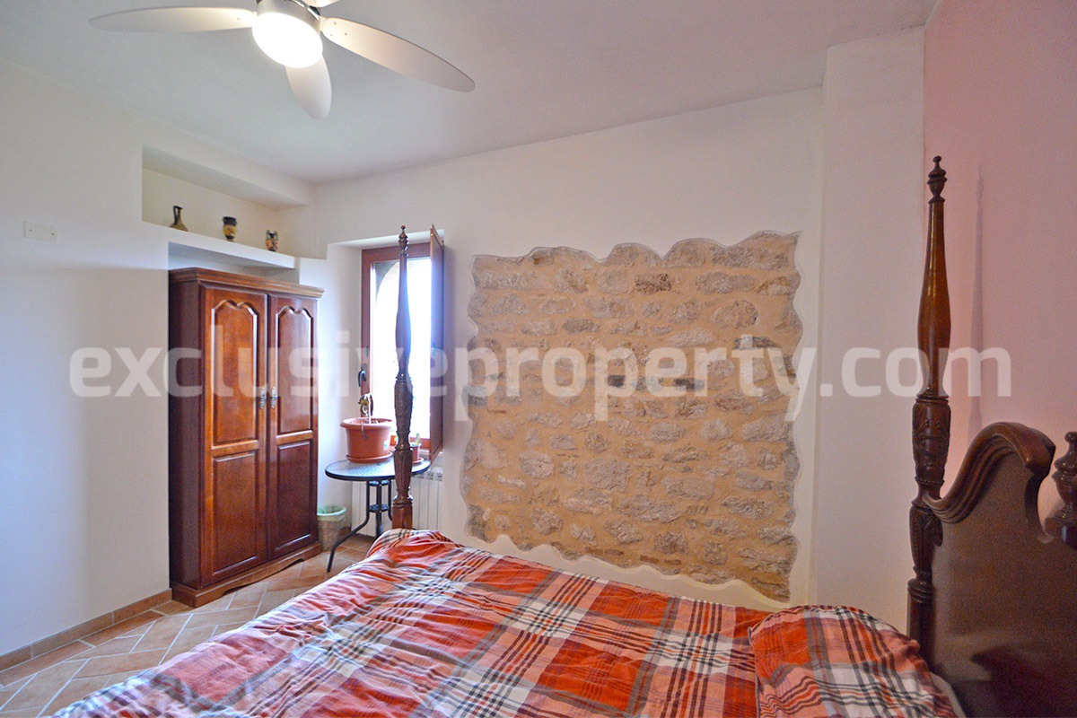 Stone Country House for Sale in Busso - Molise - Italy - Renovated Property with Guesthouse - Land and Terrace