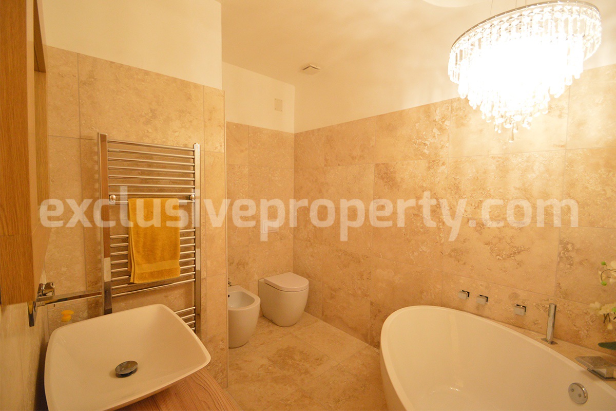 Stone Country House for Sale in Busso - Molise - Italy - Renovated Property with Guesthouse - Land and Terrace