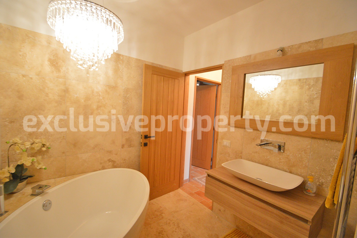 Stone Country House for Sale in Busso - Molise - Italy - Renovated Property with Guesthouse - Land and Terrace