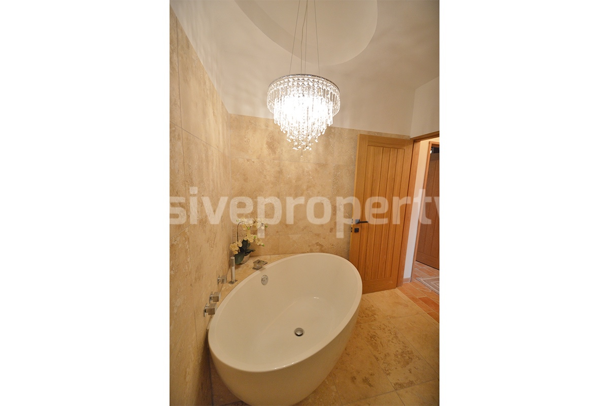 Stone Country House for Sale in Busso - Molise - Italy - Renovated Property with Guesthouse - Land and Terrace