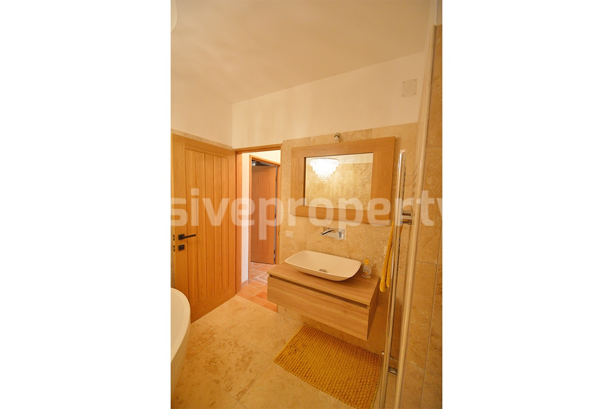 Stone Country House for Sale in Busso - Molise - Italy - Renovated Property with Guesthouse - Land and Terrace