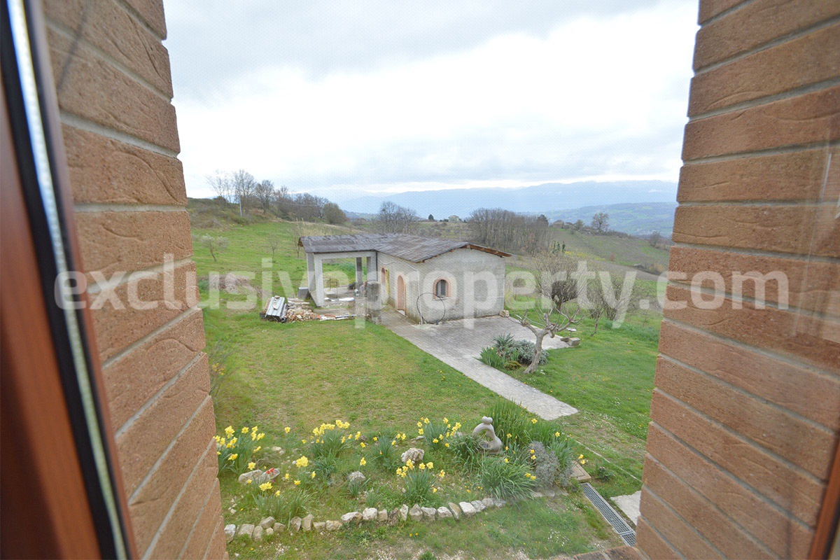 Stone Country House for Sale in Busso - Molise - Italy - Renovated Property with Guesthouse - Land and Terrace