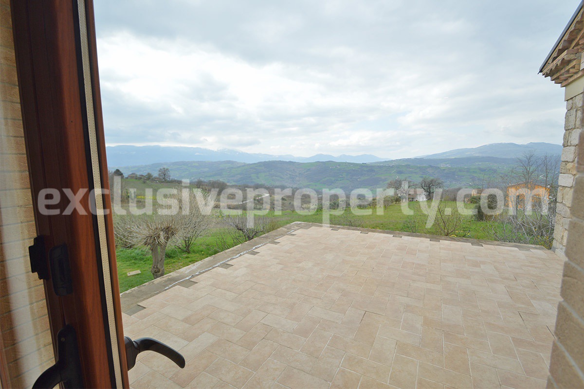 Stone Country House for Sale in Busso - Molise - Italy - Renovated Property with Guesthouse - Land and Terrace