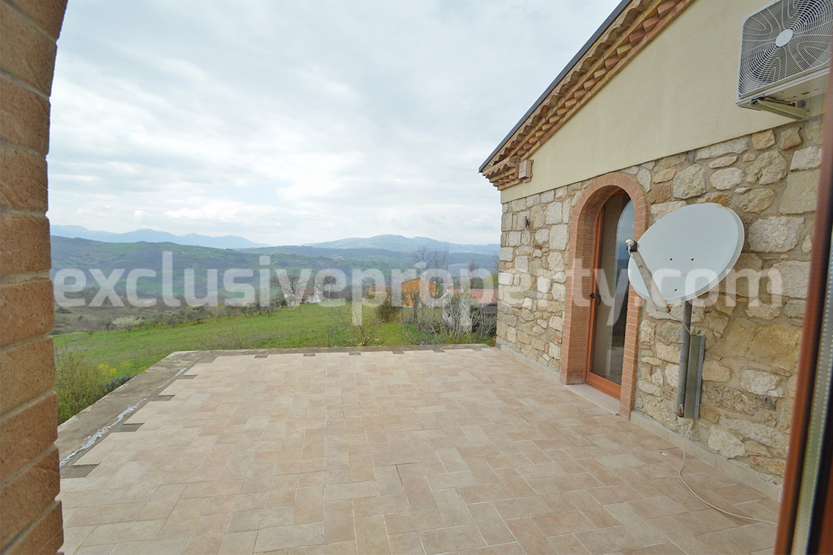 Stone Country House for Sale in Busso - Molise - Italy - Renovated Property with Guesthouse - Land and Terrace