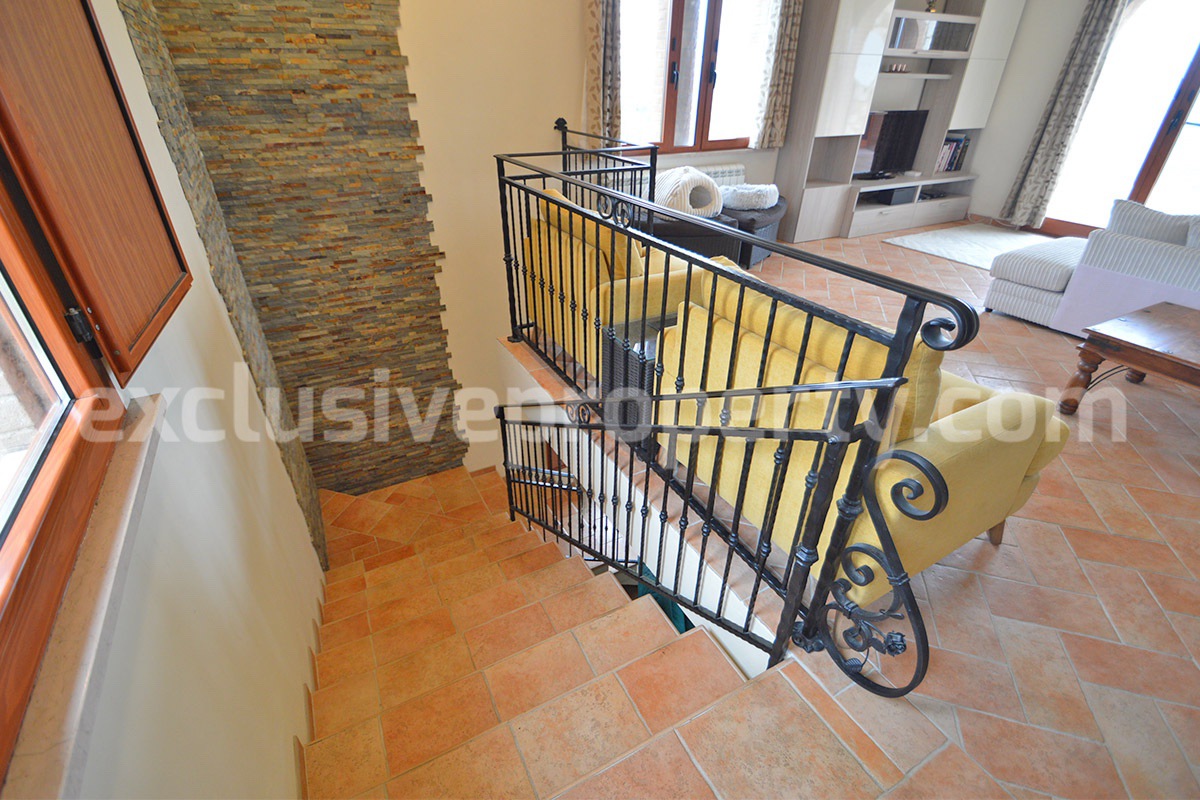 Stone Country House for Sale in Busso - Molise - Italy - Renovated Property with Guesthouse - Land and Terrace