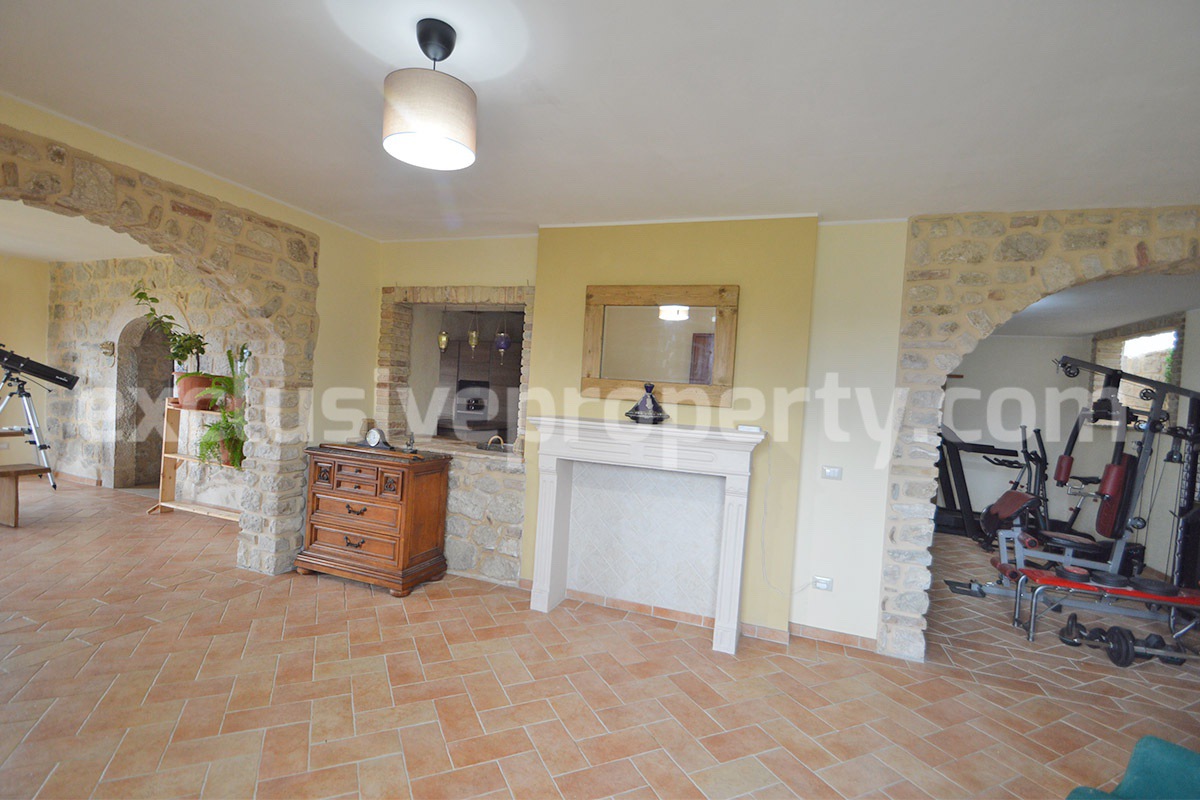 Stone Country House for Sale in Busso - Molise - Italy - Renovated Property with Guesthouse - Land and Terrace