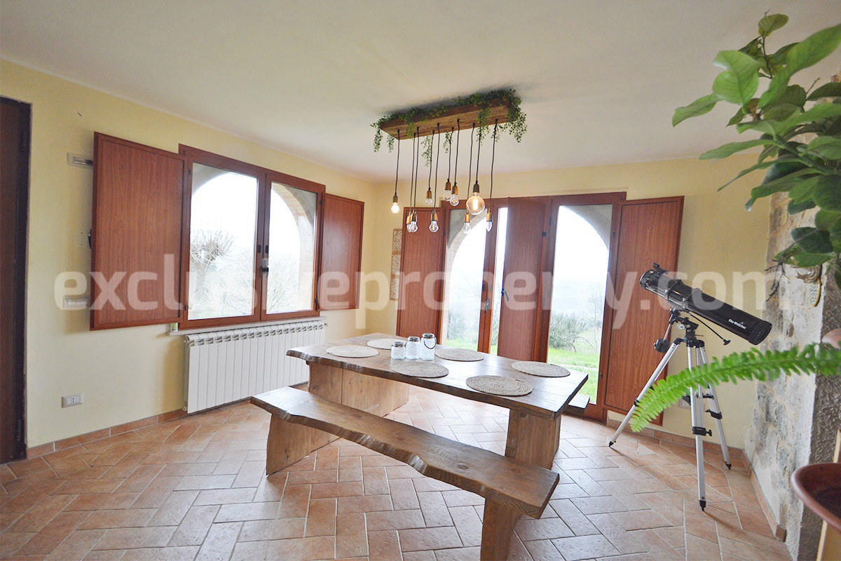 Stone Country House for Sale in Busso - Molise - Italy - Renovated Property with Guesthouse - Land and Terrace