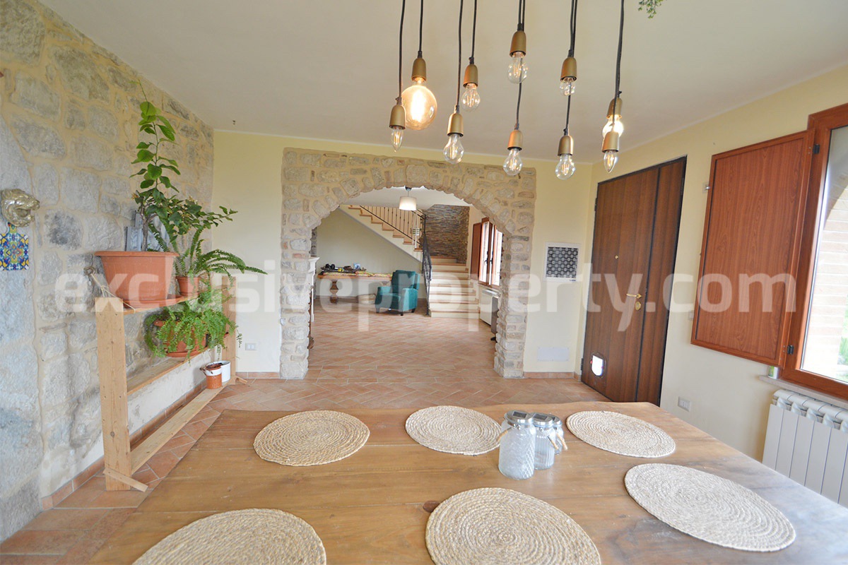 Stone Country House for Sale in Busso - Molise - Italy - Renovated Property with Guesthouse - Land and Terrace