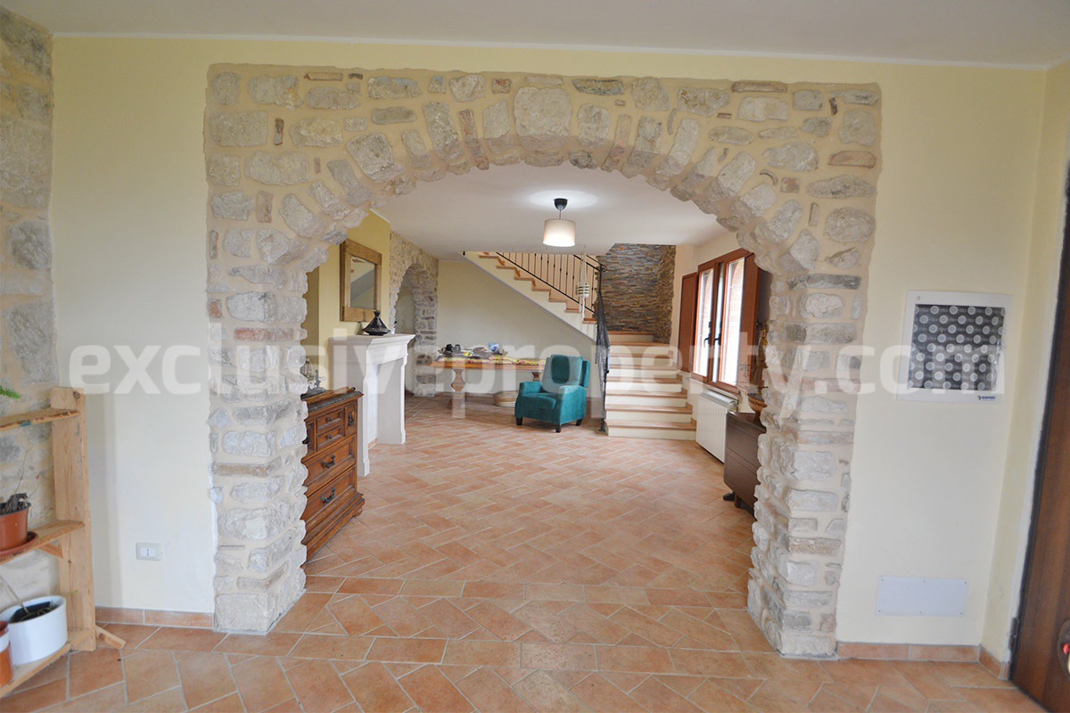 Stone Country House for Sale in Busso - Molise - Italy - Renovated Property with Guesthouse - Land and Terrace