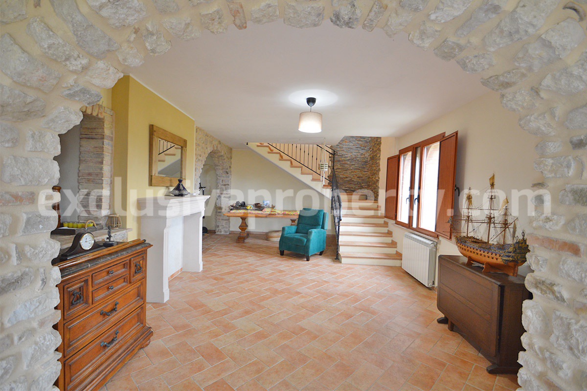 Stone Country House for Sale in Busso - Molise - Italy - Renovated Property with Guesthouse - Land and Terrace