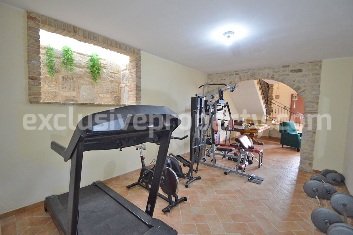 Stone Country House for Sale in Busso - Molise - Italy - Renovated Property with Guesthouse - Land and Terrace