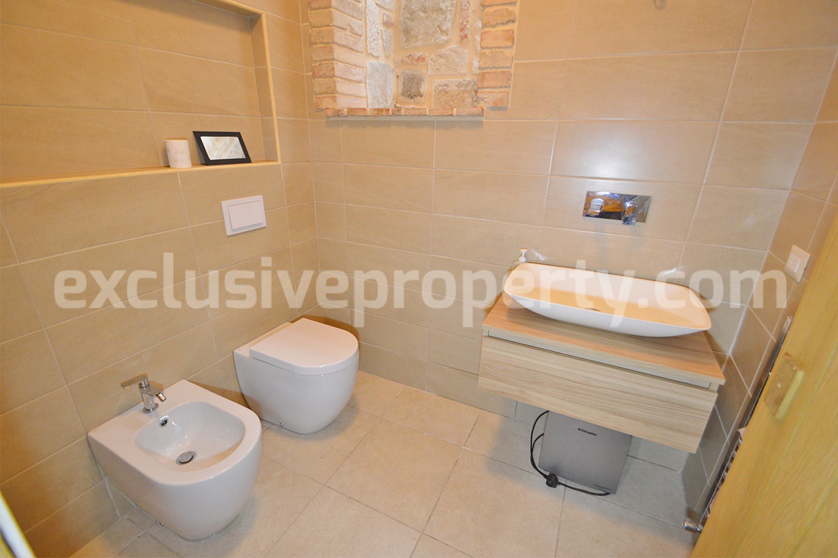 Stone Country House for Sale in Busso - Molise - Italy - Renovated Property with Guesthouse - Land and Terrace