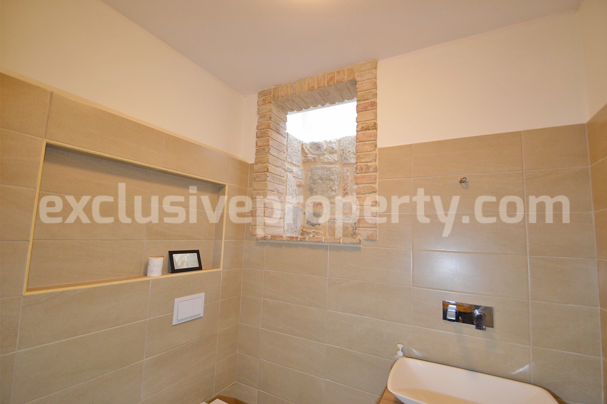 Stone Country House for Sale in Busso - Molise - Italy - Renovated Property with Guesthouse - Land and Terrace