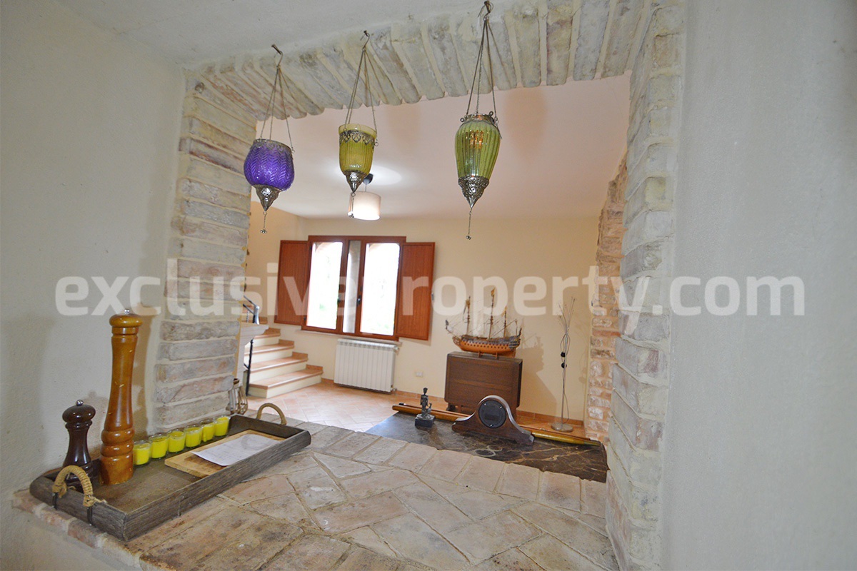 Stone Country House for Sale in Busso - Molise - Italy - Renovated Property with Guesthouse - Land and Terrace