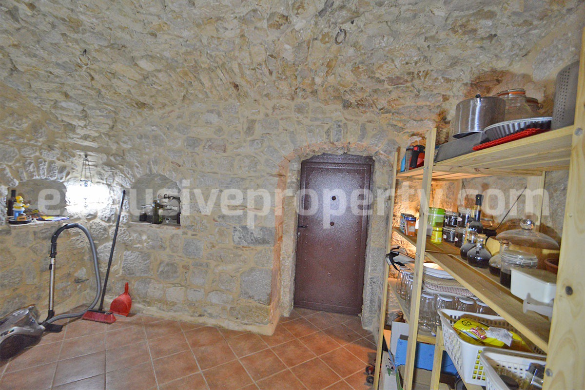 Stone Country House for Sale in Busso - Molise - Italy - Renovated Property with Guesthouse - Land and Terrace