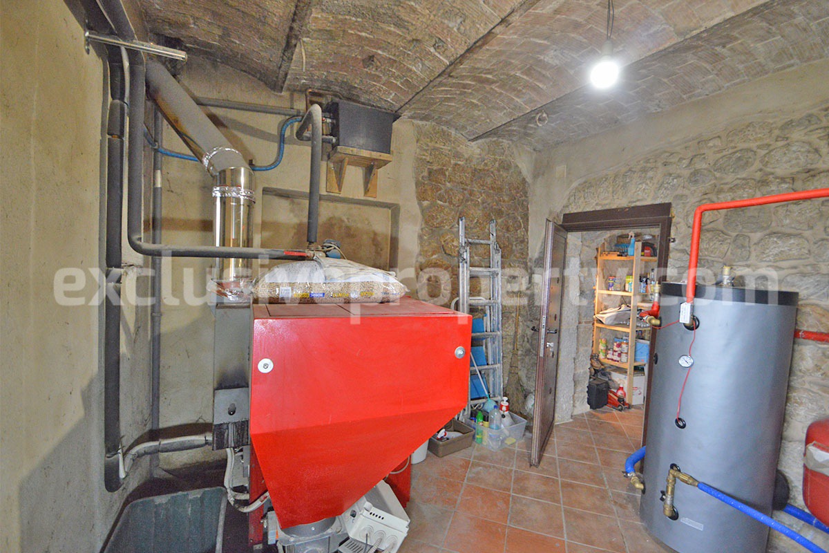 Stone Country House for Sale in Busso - Molise - Italy - Renovated Property with Guesthouse - Land and Terrace